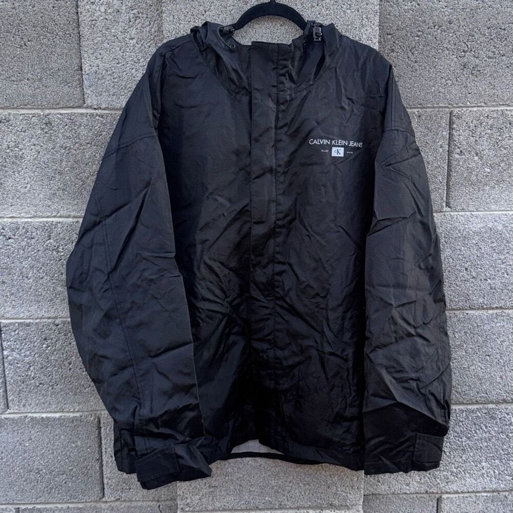 Vintage Calvin Klein Nylon Zip Up Windbreaker Jacket XXL